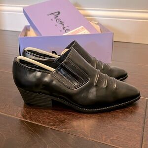 Premiere black cowboy shoe NIB 7.5